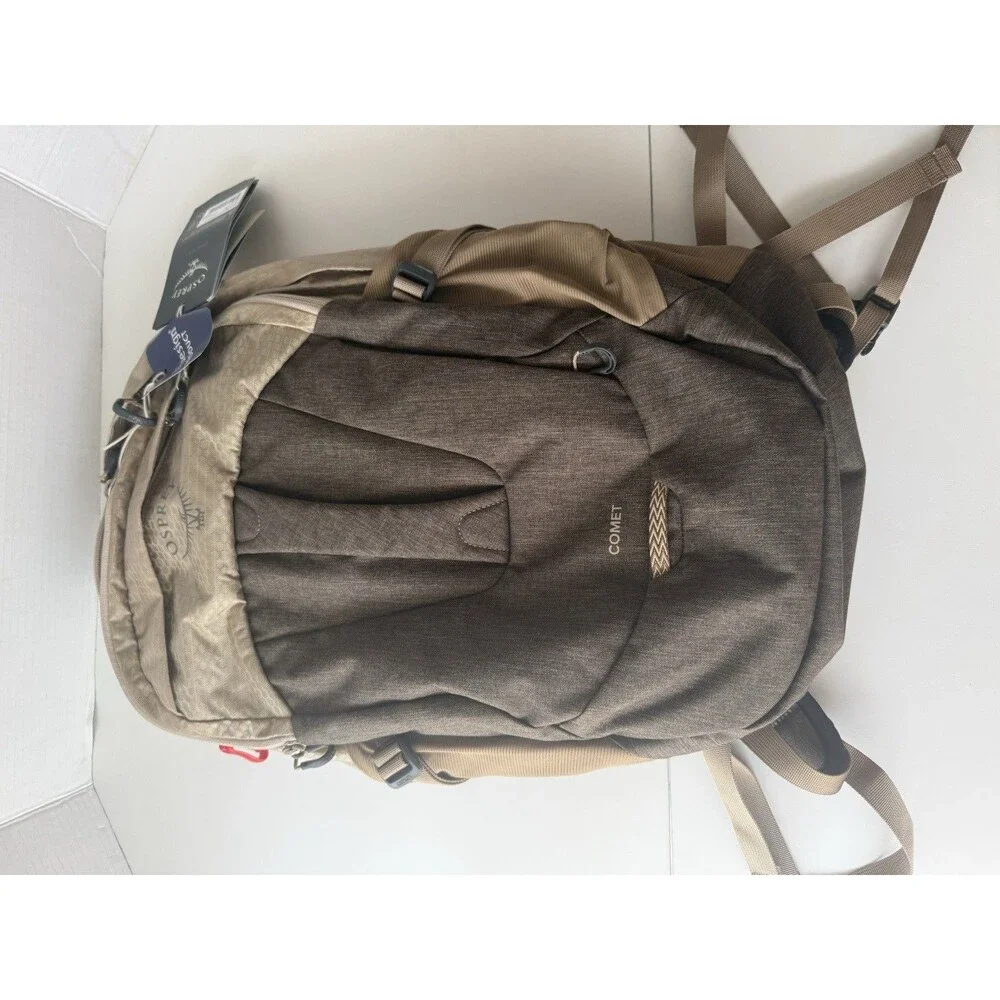 Osprey Comet Laptop Backpack 30L Alpaca Tan Latte Brown Heather Travel Pack